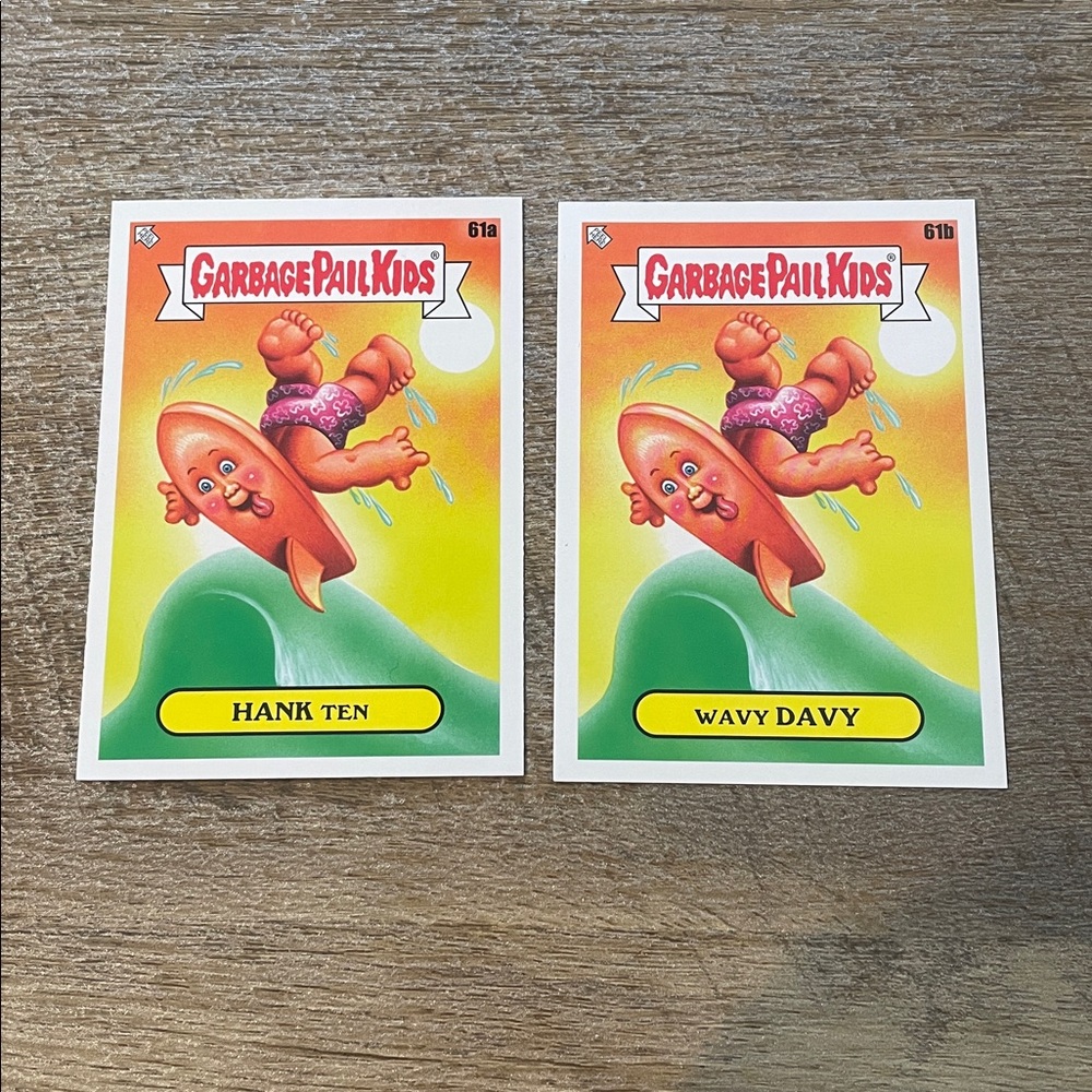 ✨10/$10 GPK SALE✨ Garbage Pail Kids GPK Go on Vacation Base 61a and 61b